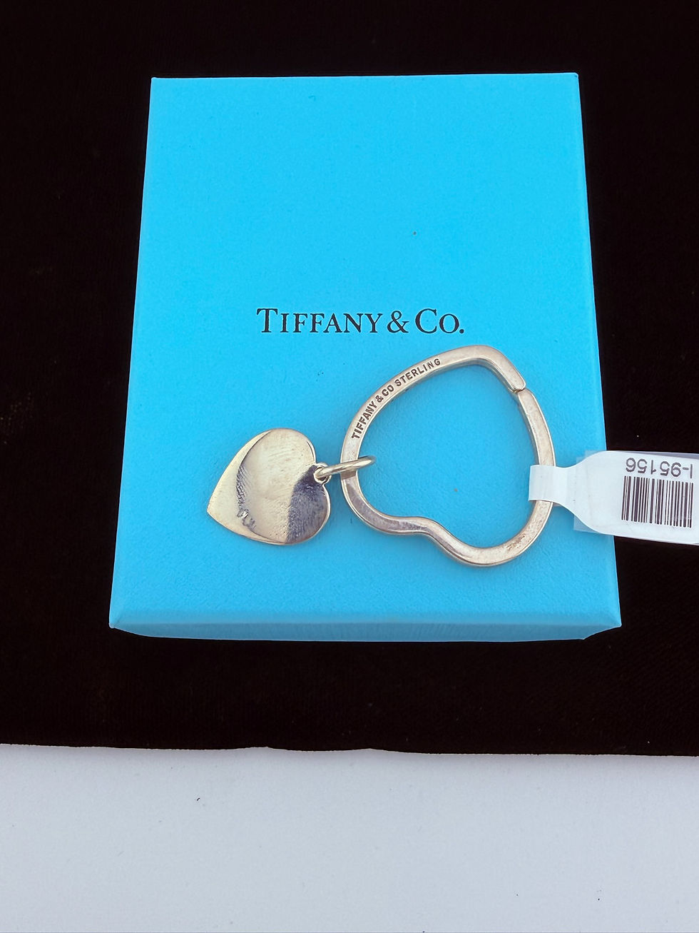 Thumbnail: 925 Tiffany & Co Double Heart Keyring Keychain