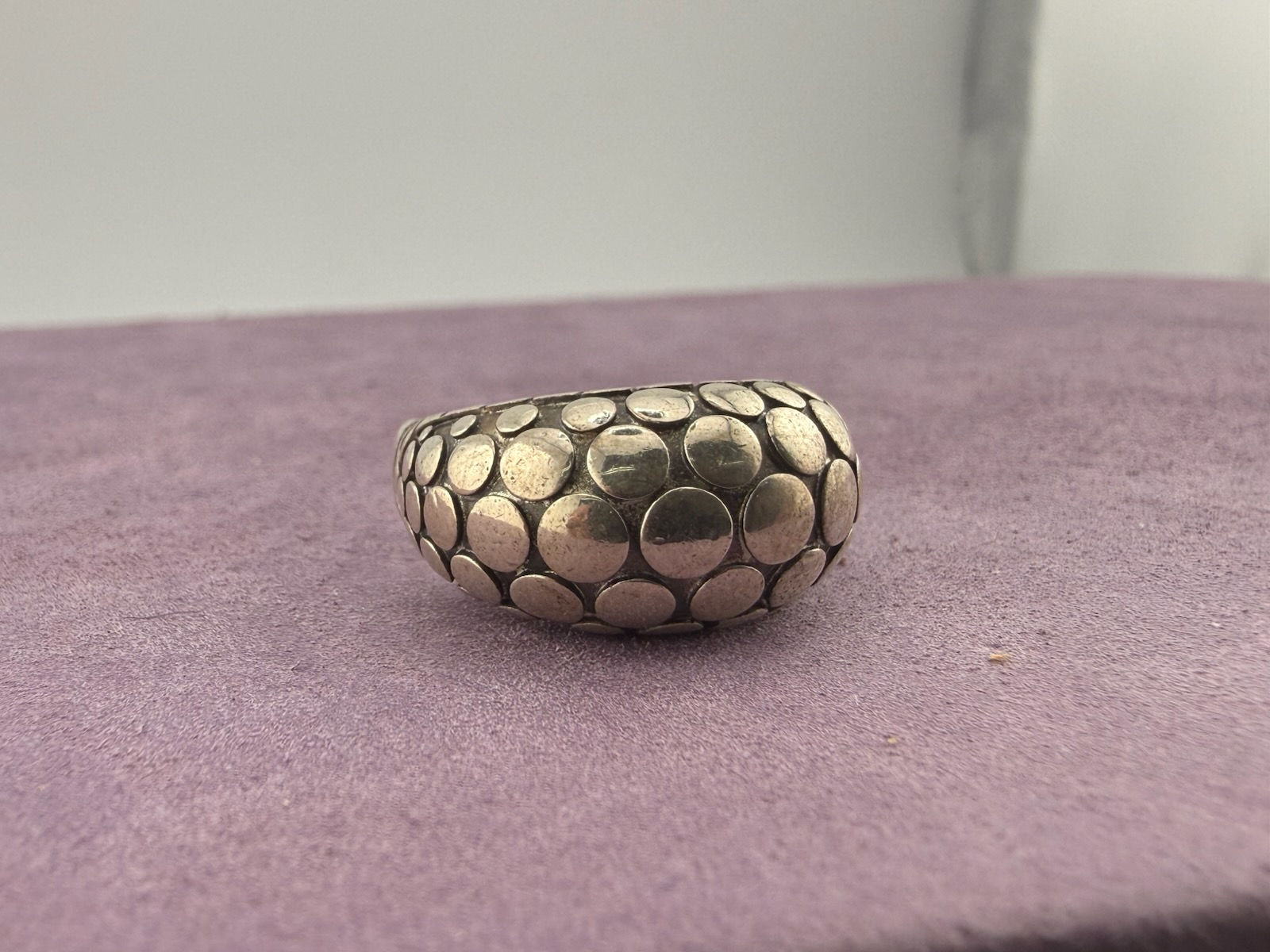 925 John Hardy Dome Dot Collection Ring