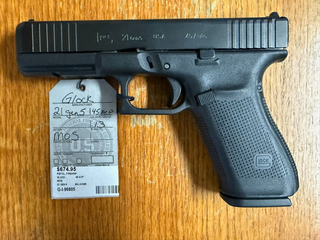 Glock 21 Gen 5 MOS Pistol