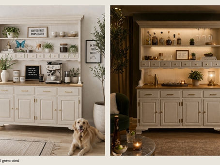 1980s Ethan Allen Hutch Flip