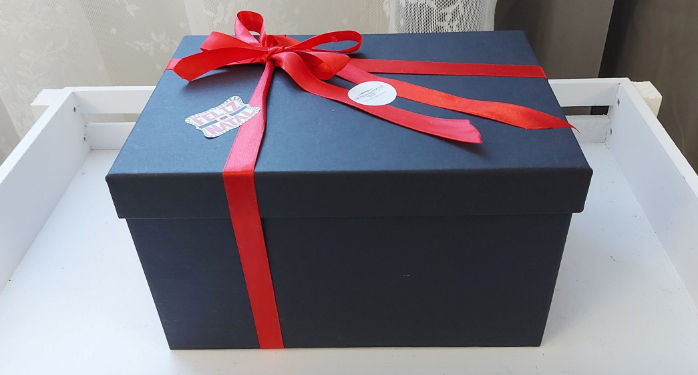 Miniature : Caixa presente Aromas da Villa, laço vermelho