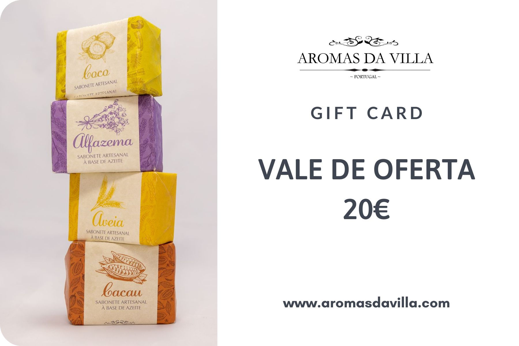 Vale de oferta Aromas da Villa: 20€ para sabonetes