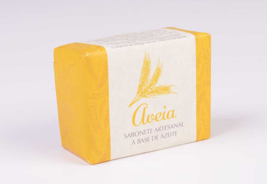 Miniatura: Sabonete artesanal Aveia, base de azeite