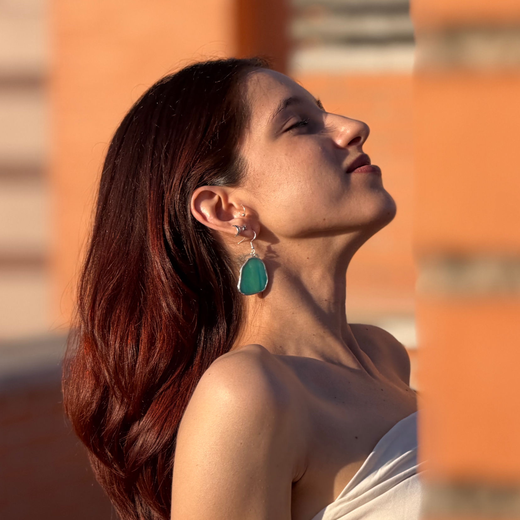 Pendientes De Vidrio PIEDRAS XL V
