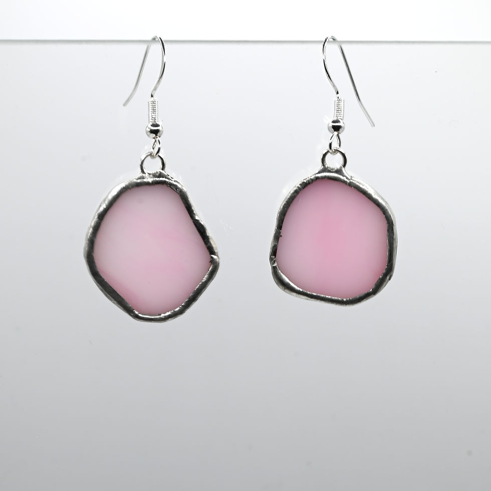 Miniatura: Pendientes De Vidrio PIEDRAS MINI rosa
