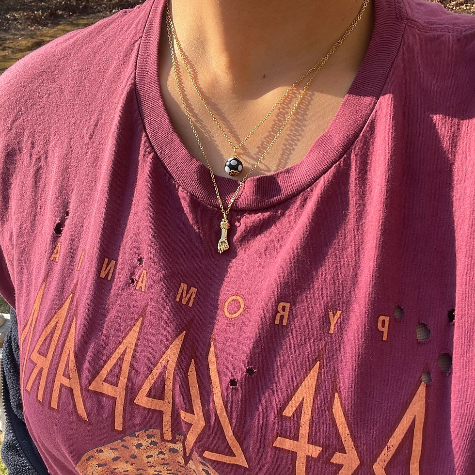 Thumbnail: Good Luck Double Chain Necklace 