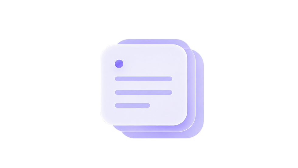 Lavender digital journal icon representing the recording of personal observations.