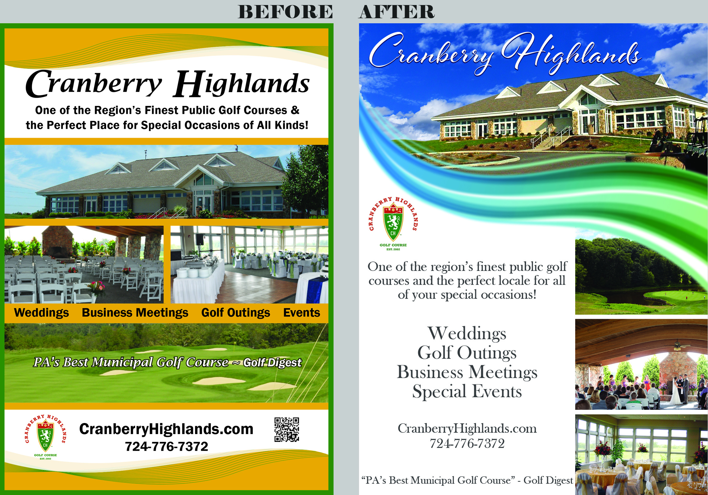 Cranberry Highlands before/after