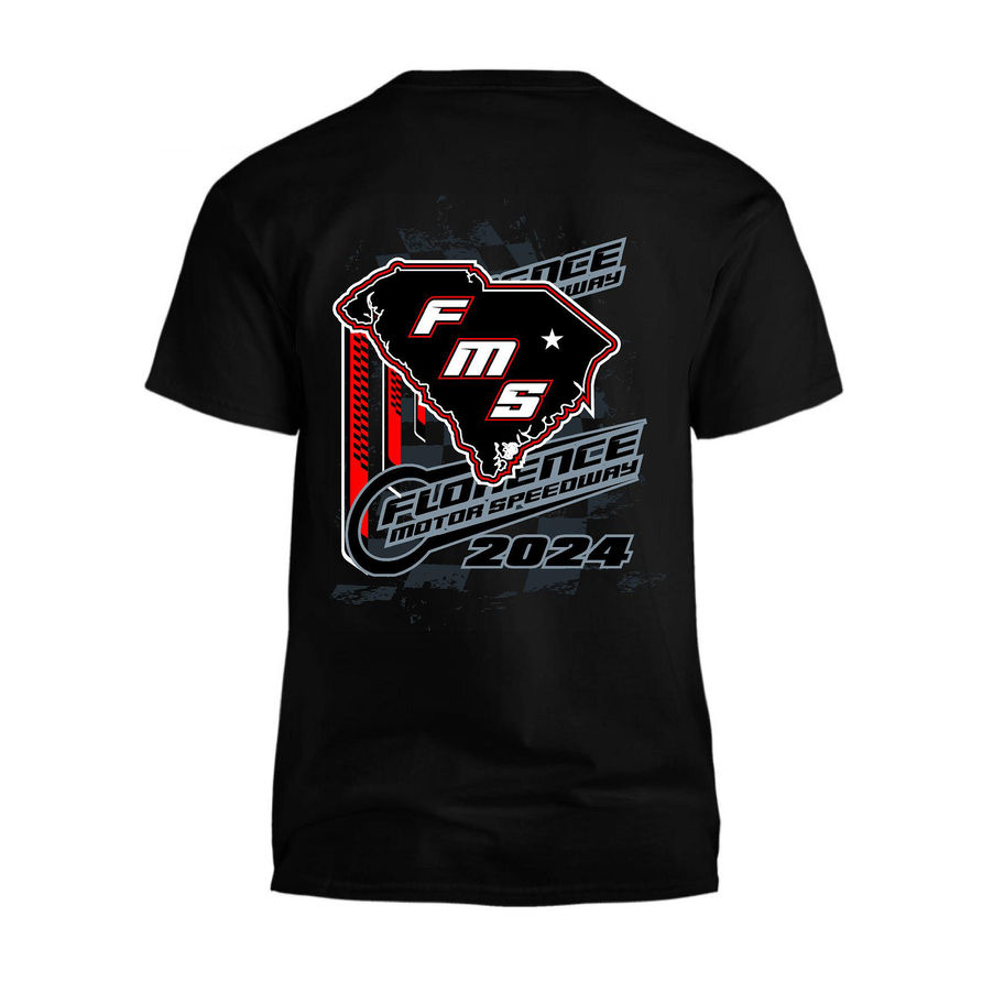 FMS Tshirt Black & Red Back