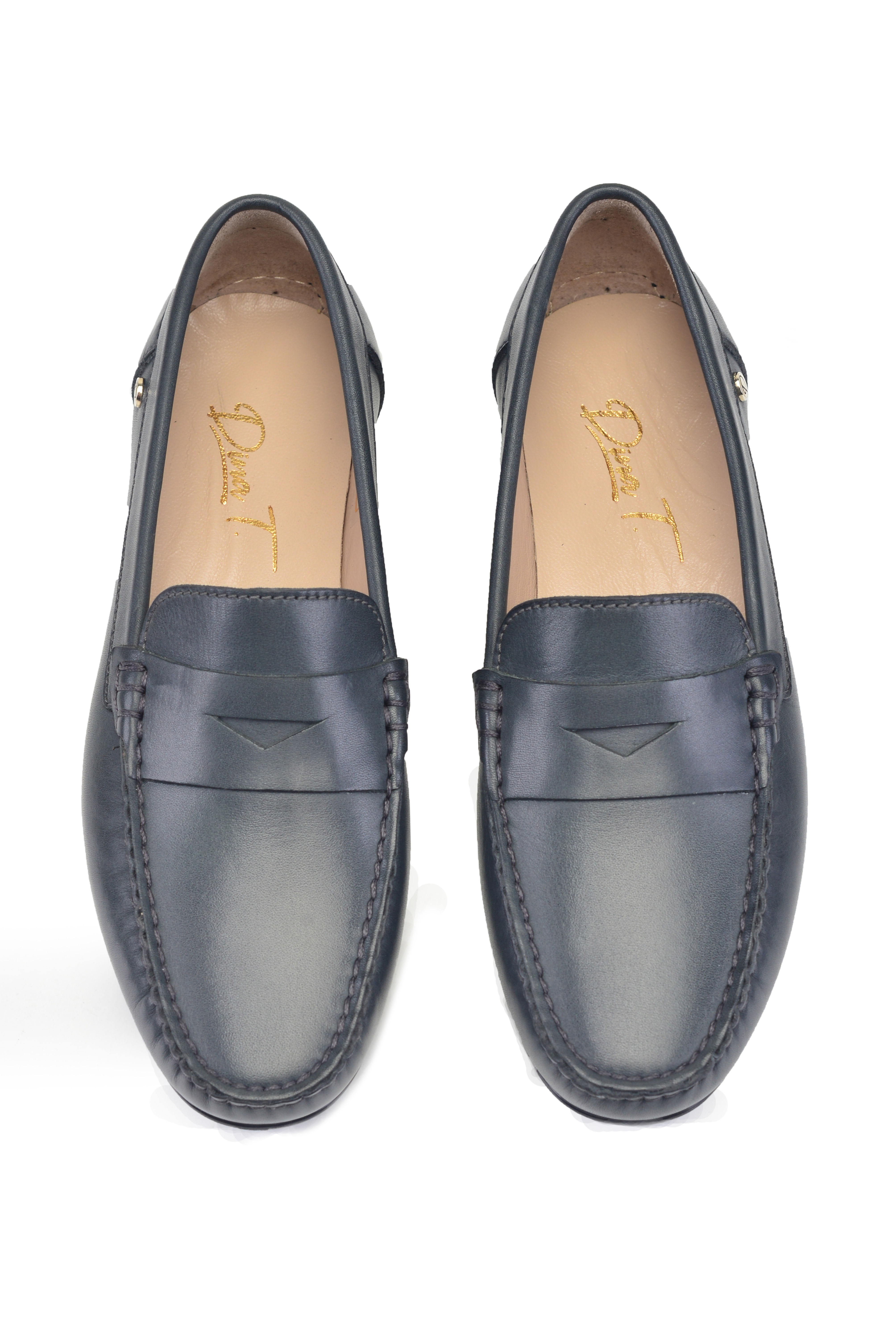 Slate Grey Penny Loafer - Style 6