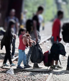 Abstract blur, bokeh, defocus - image for background. The refugees migrate to Europe.jpg