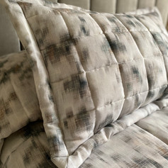 Quilted Pillow Sham with Oxford Edge
