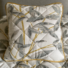 Quilted and Piped Cushion