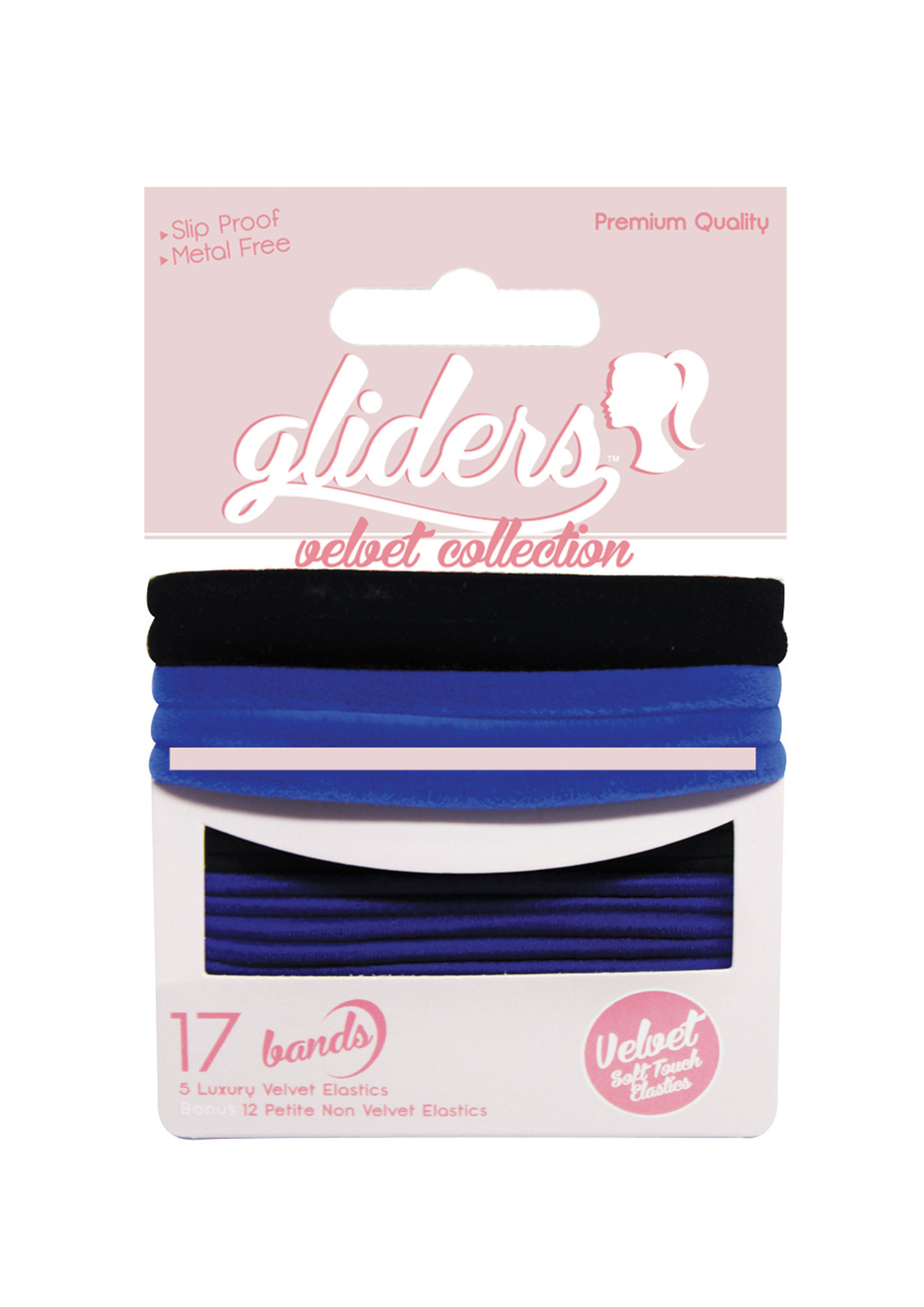 Velvets 6pc - Black/Blue