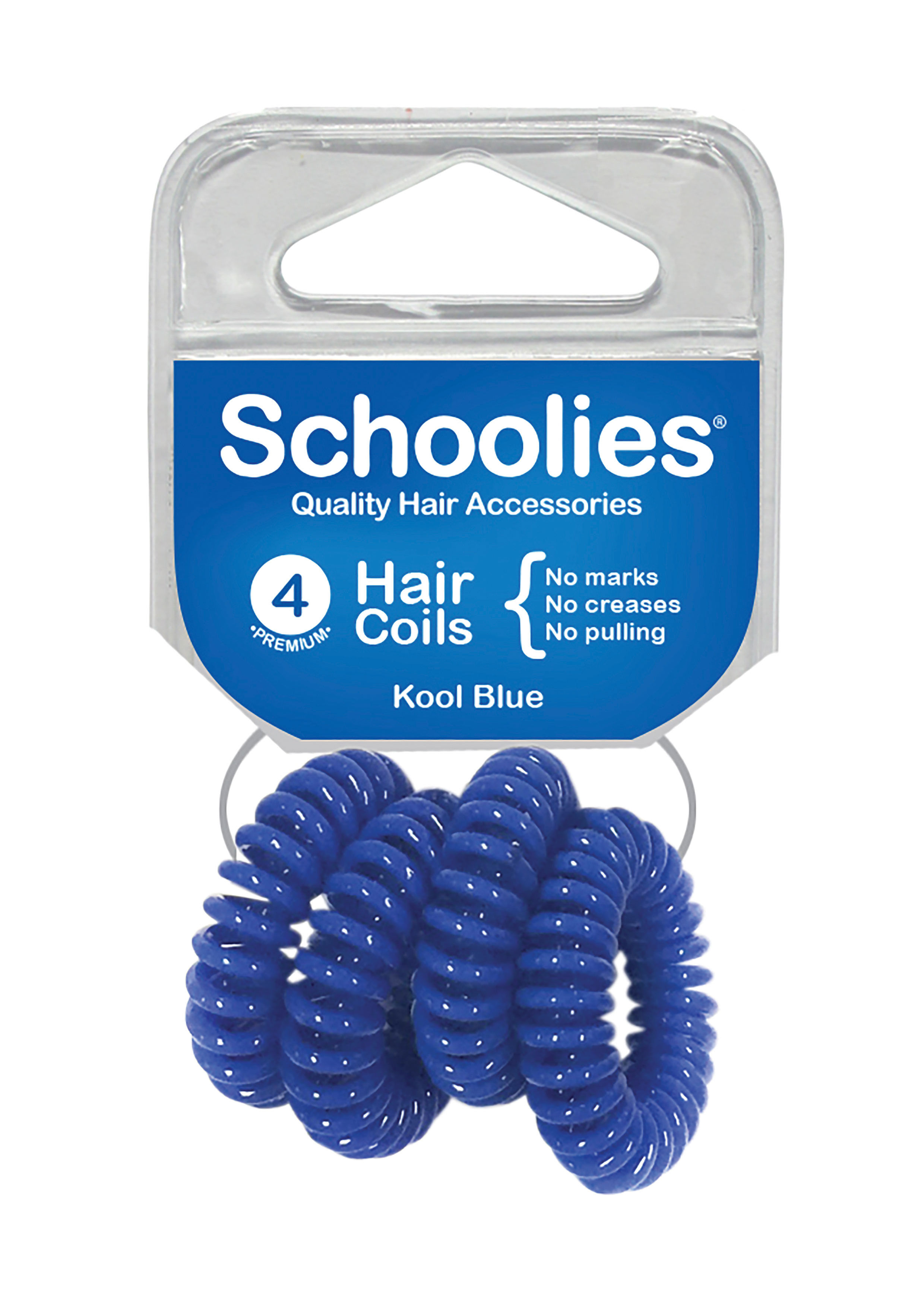 Hair Coils 4pc - Kool Blue