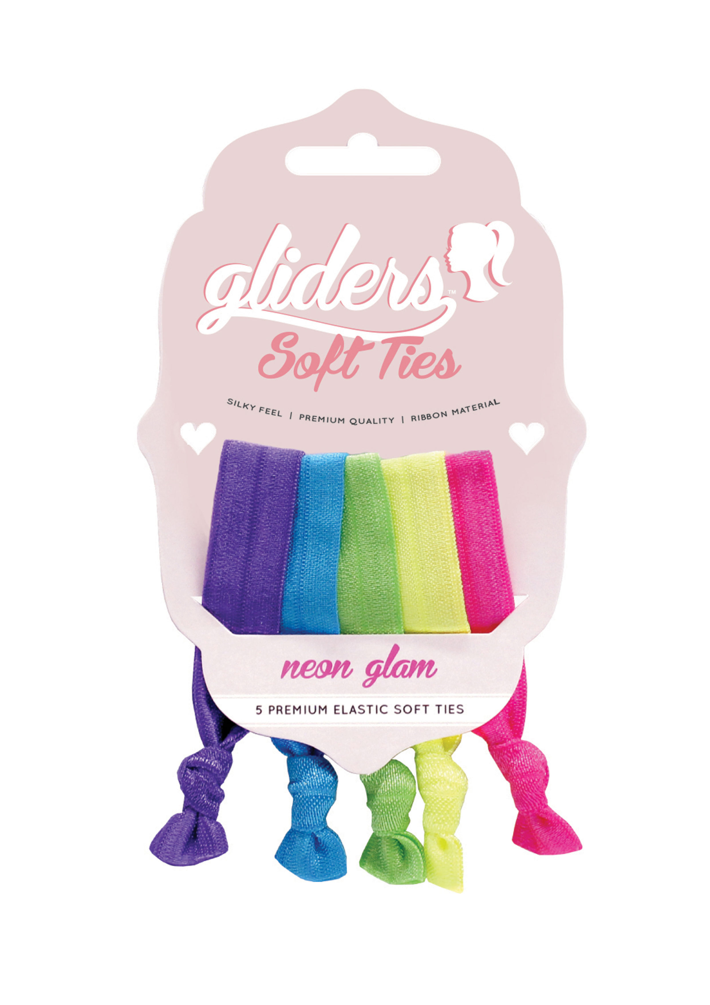 Soft Ties 5pc - Neon Glam