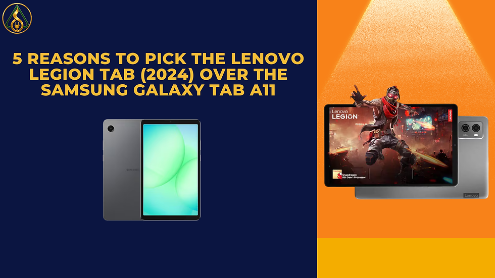 5 Reasons to Pick the Lenovo Legion Tab (2024) Over the Samsung Galaxy Tab A11