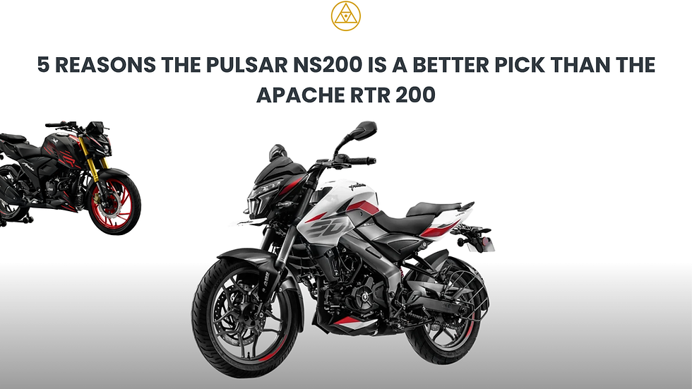 5 Reasons the Pulsar NS200 is a Better Pick Than the Apache RTR 200