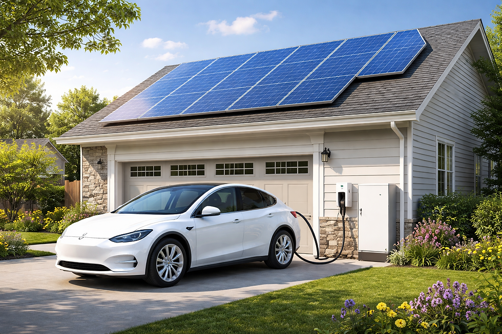 Car charging through solar system