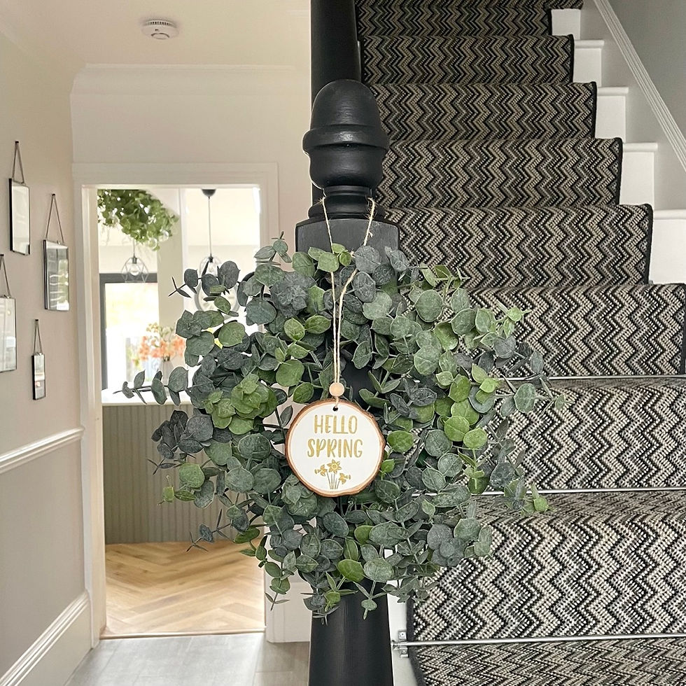Thumbnail: Hello Spring Wood Slice Hanging Decoration