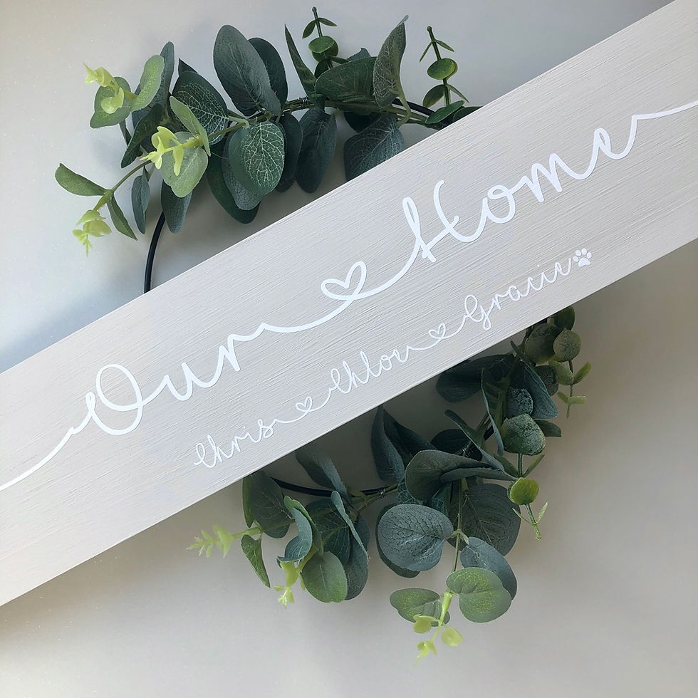 Thumbnail: Personalised Wooden Our Home Sign