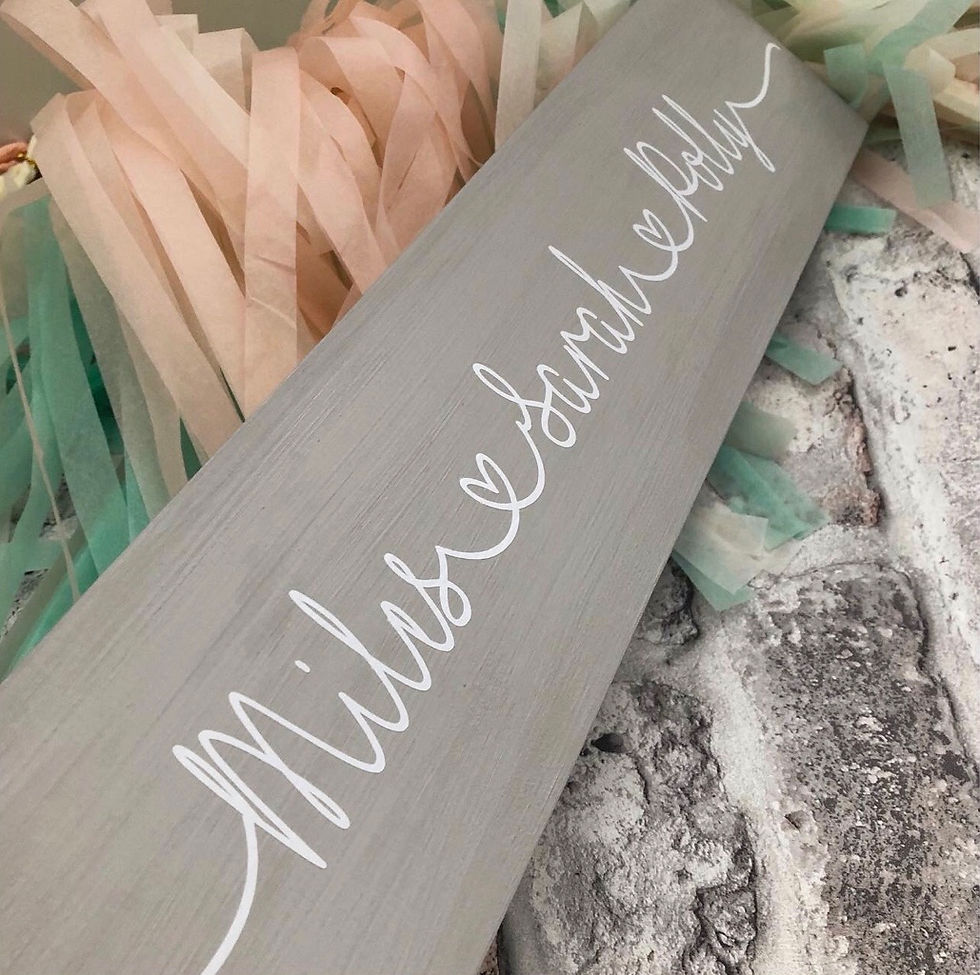 Thumbnail: Large Personalised Wooden 3 Name Sign