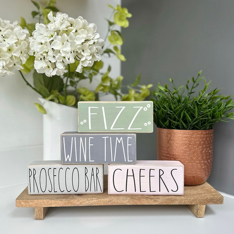 Thumbnail: Bar / Drink Block Wooden Signs