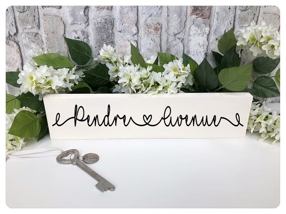 Thumbnail: Large Personalised Wooden Home Address Sign