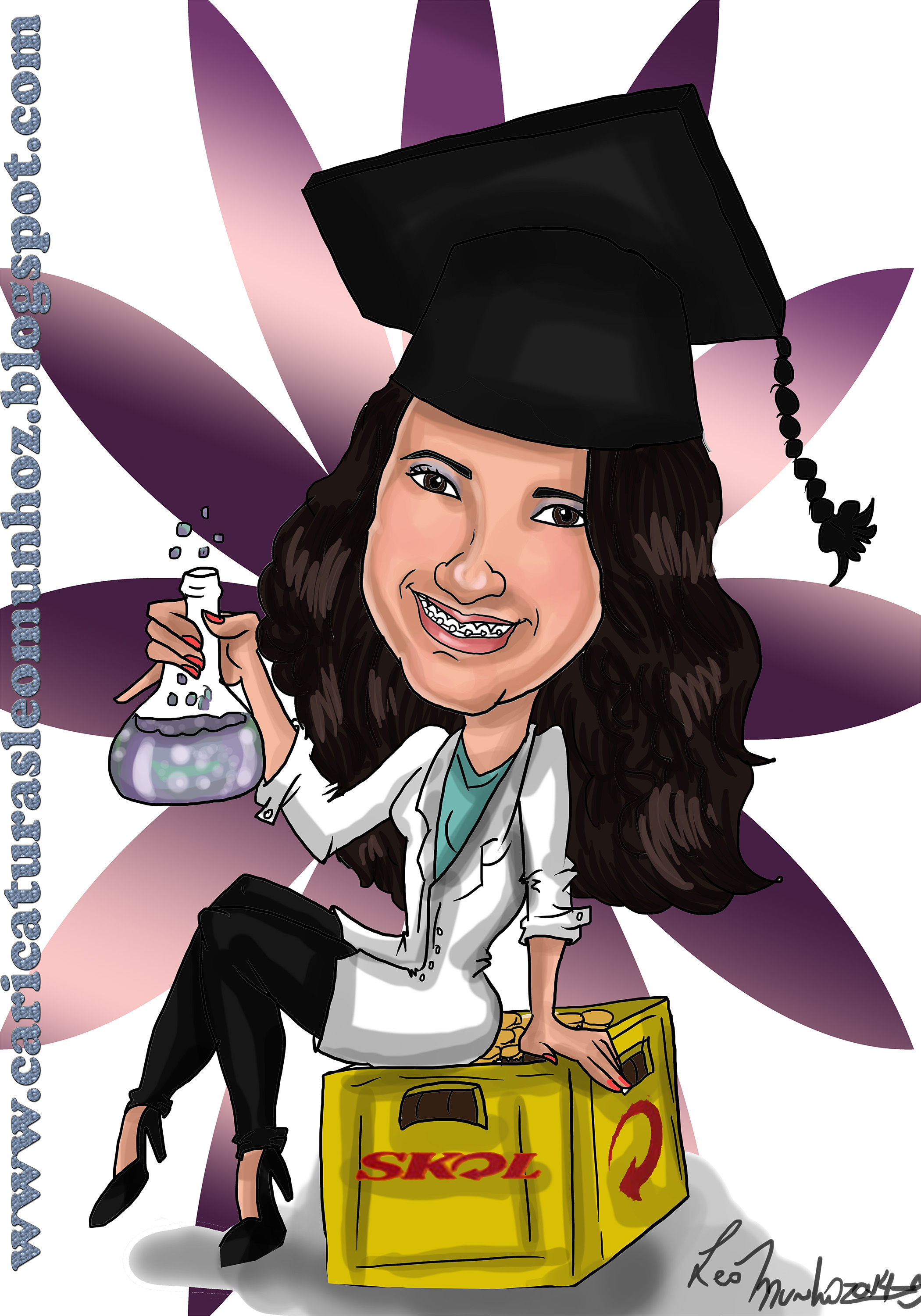 CARICATURA DIGITAL FORMANDO 1 PESSOA