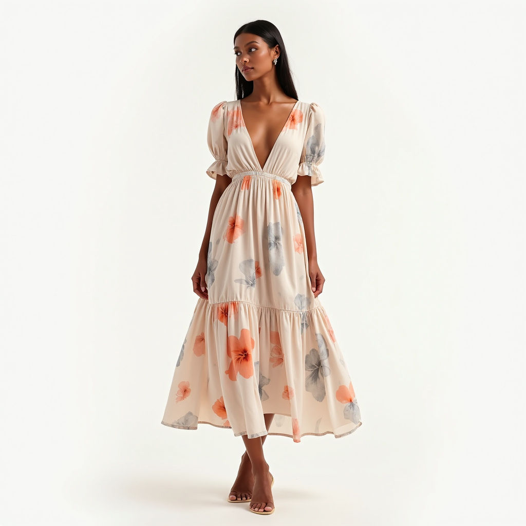 Flowy Midi Dress