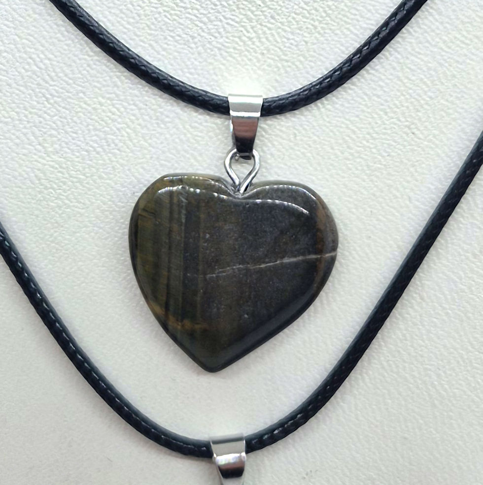 Thumbnail: Tigers Eye Heart Pendant