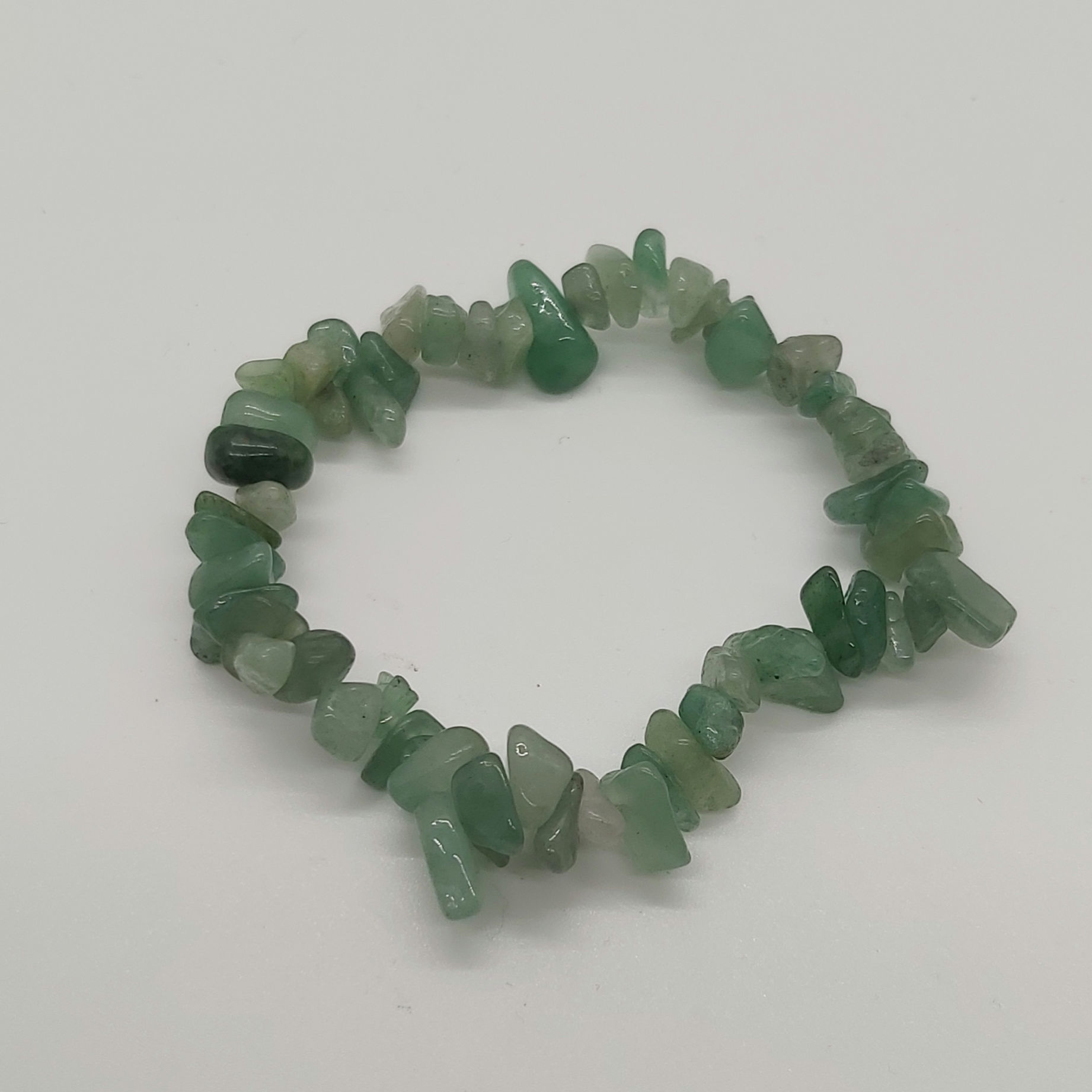 Green Aventurine Chip Bracelet