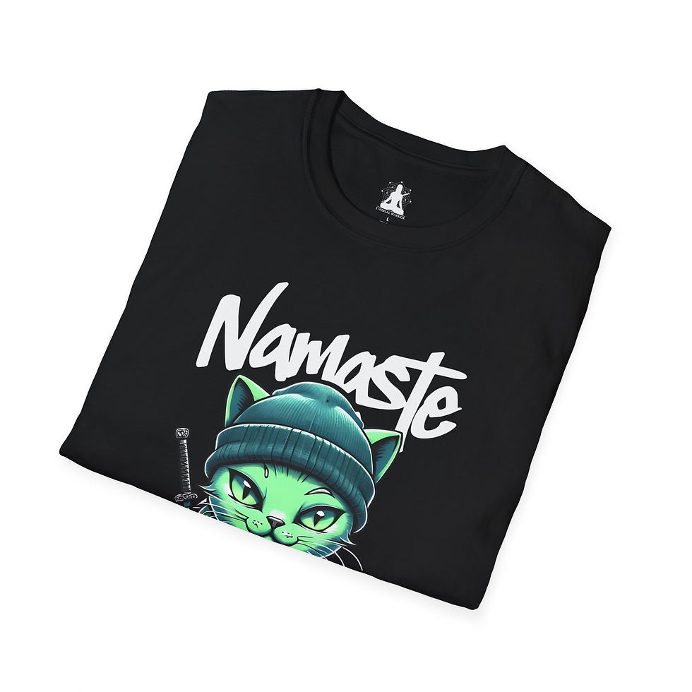 Thumbnail: namaste breathe your f*cks away t-shirt