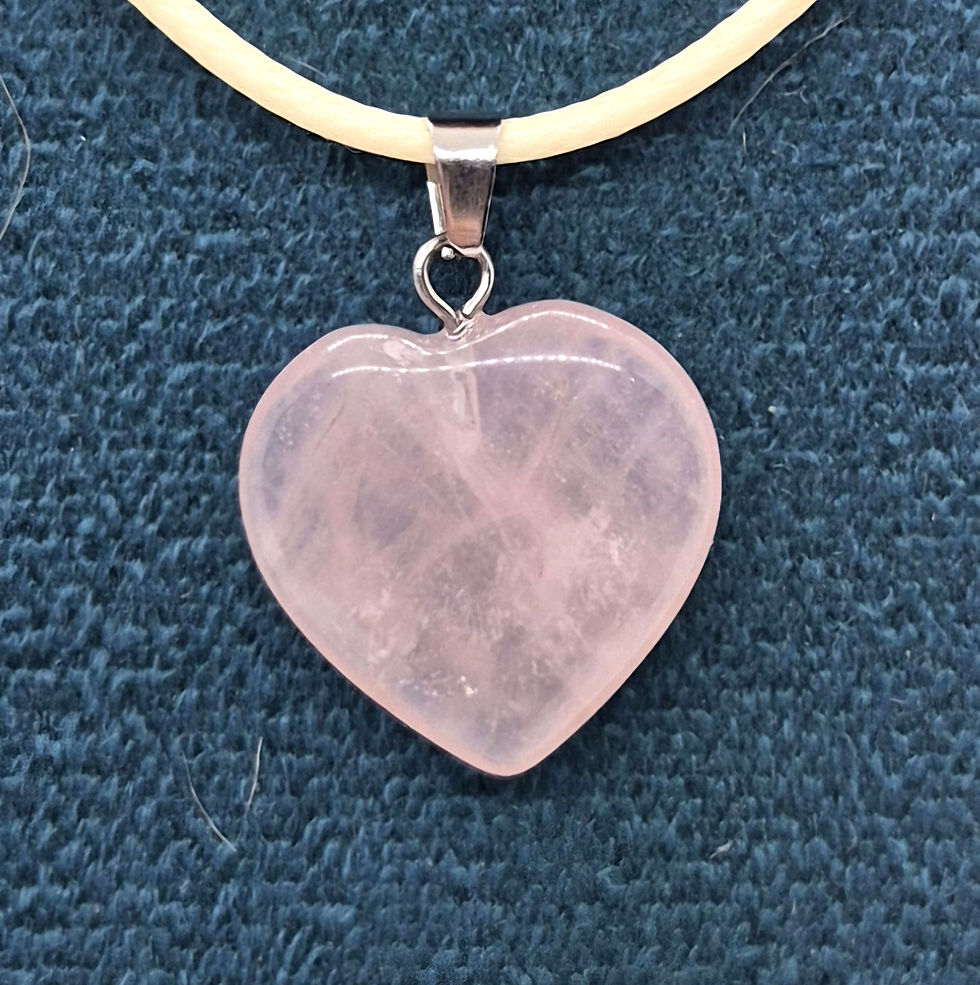Rose Quartz Heart Pendant