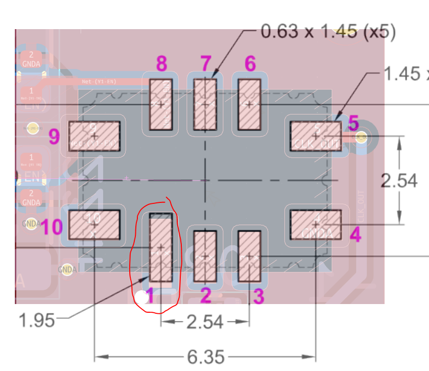 Here the pin1 is not perfect, might cause soldering issues or other operational issues if we do not follow the manufacturer recommendation