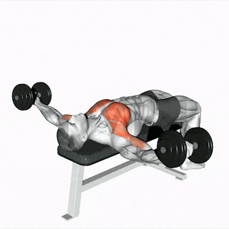 Dumbbell fly.