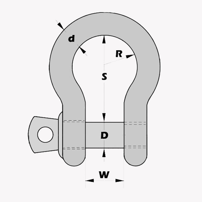 Thumbnail: Commercial Bow Shackle
