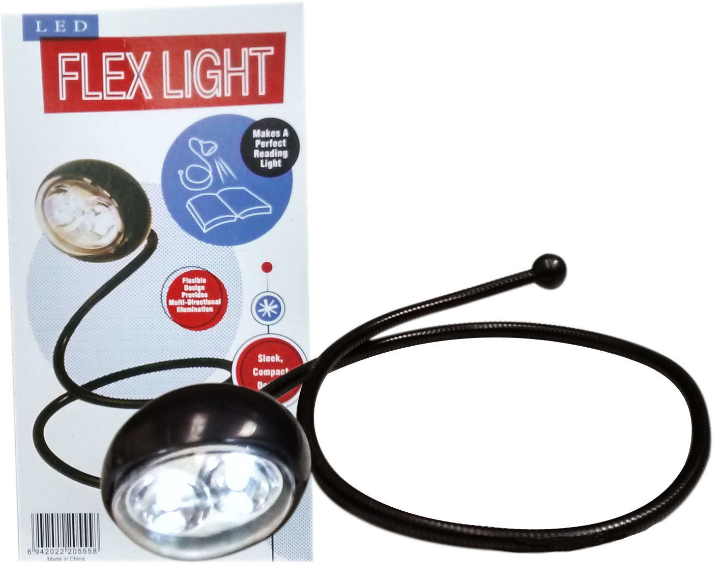 ADJUSTABLE FLEXIBLE DESKTOP SNAKE READING BOOK LIGHT LAMP