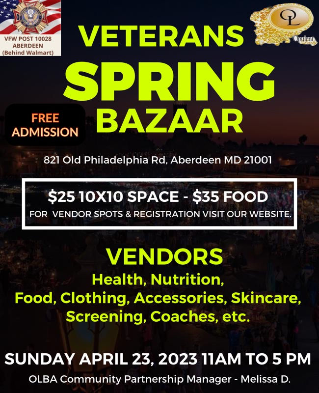 Veteran's Spring Bazar