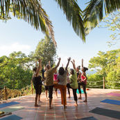 Yoga retreat at ecolodge Mexico