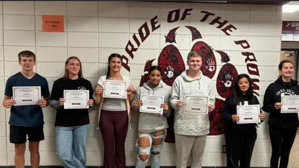 Watervliet High School Congratulates Sept. 2026 Students of the Month