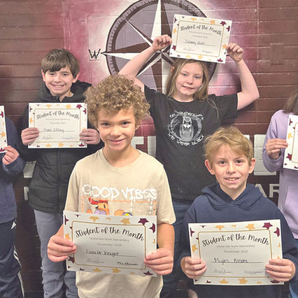 Watervliet North School Celebrates November Students of the Month
