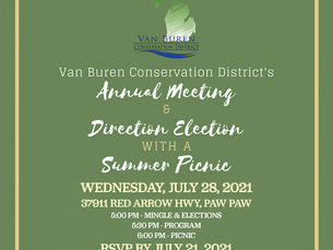 Conservation Corner: Van Buren Conservation District Annual Meeting Invitation