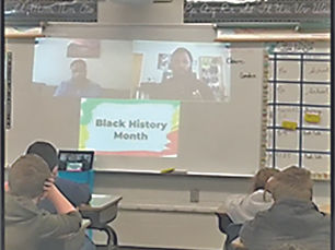 5th Graders at North School meet Detroit Lions football player Jashon Cornell