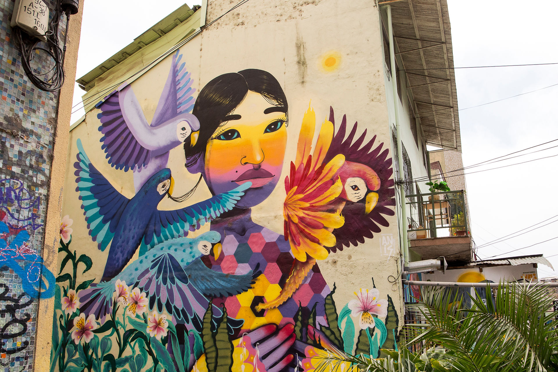 Graffiti dans les rues de Valparaiso au Chili