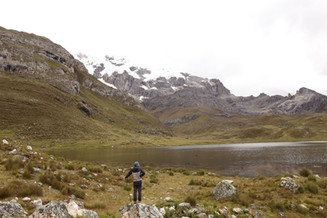Arrivée au spot de camping, la jolie laguna carnicero