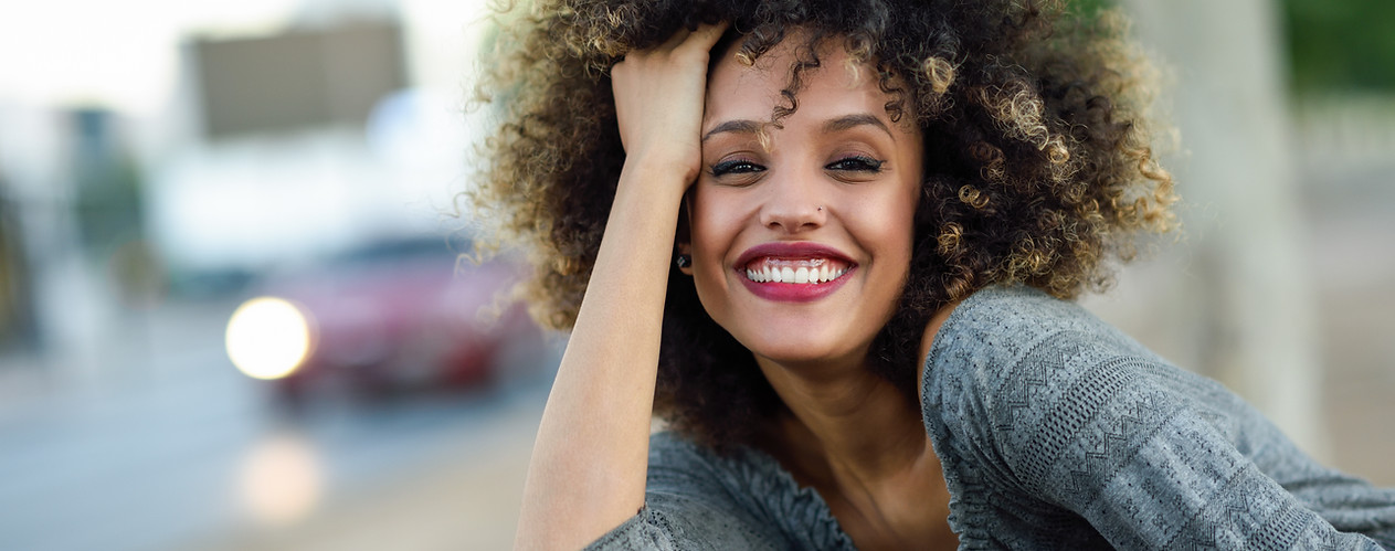 Smiling Woman Outdoors