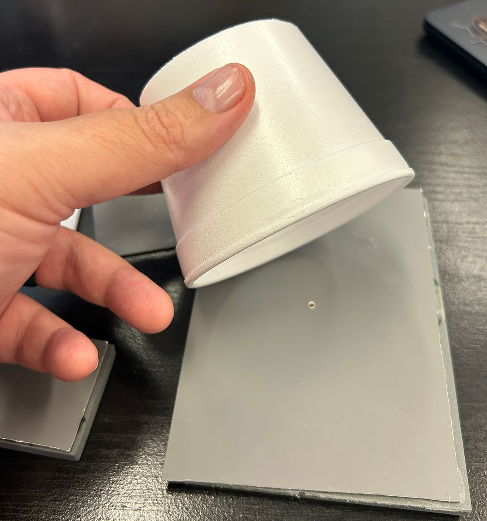 Styrofoam cup diffuser and stages