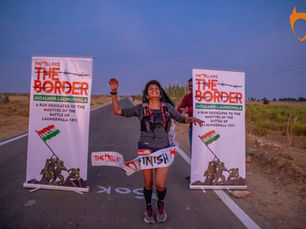 Running along The Border - Desert Race