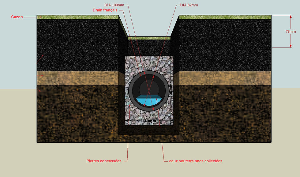 Diagramme drain français